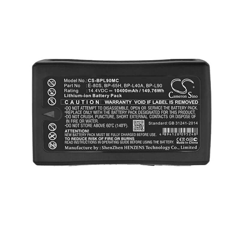 Battery For Hitachi Z-1, Zv-1a 14.4v, 10400mah - 149.76wh Camera Cameron Sino Technology Limited (Dangerous Goods)   