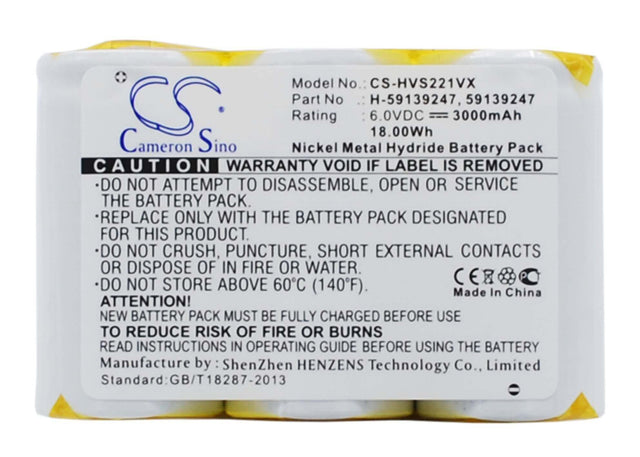 Battery For Hoover S2211, S2211-100 6.0v, 3000mah - 18.00wh Vacuum Cameron Sino Technology Limited   