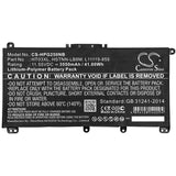 Battery For Hp, 15-cs, 17-by 11.55v, 3550mah - 41.00wh Notebook, Laptop Cameron Sino Technology Limited   