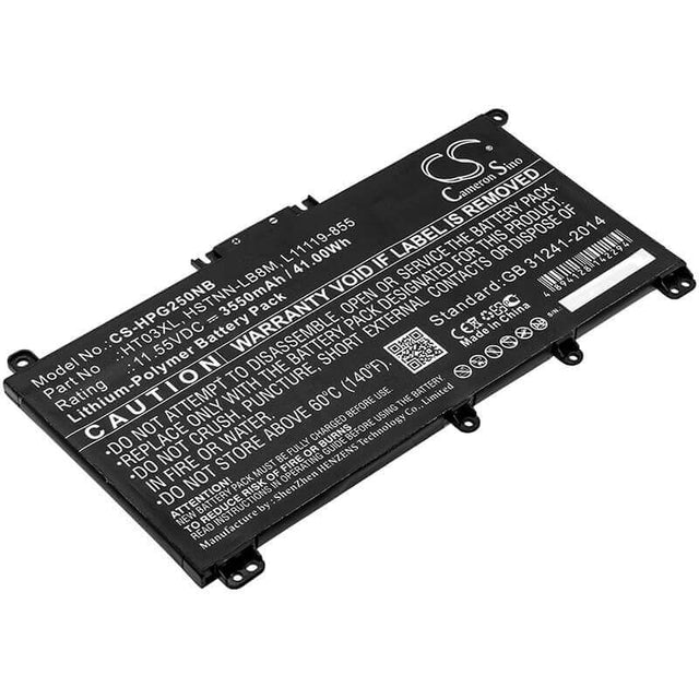 Battery For Hp, 15-cs, 17-by 11.55v, 3550mah - 41.00wh Notebook, Laptop Cameron Sino Technology Limited   