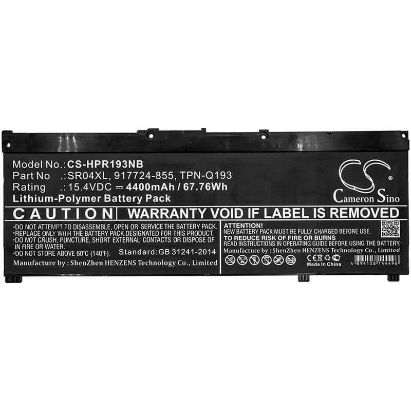 Battery For Hp, 2ef91pa, 2ef92pa 15.4v, 4400mah - 67.76wh Notebook, Laptop Cameron Sino Technology Limited   