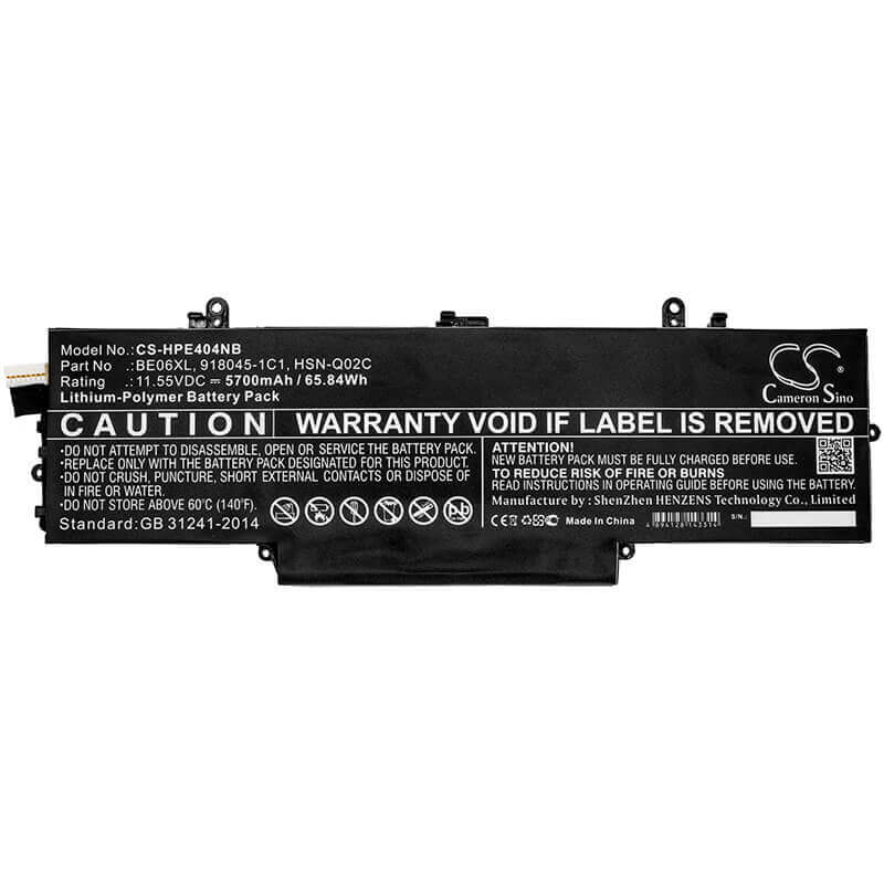 Battery For Hp, Elitebook 1040 G4, Elitebook 1040 G4-2xu40ut 11.55v, 5700mah - 65.84wh Notebook, Laptop Cameron Sino Technology Limited   