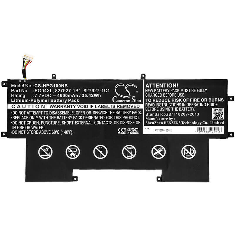 Battery For Hp, Elitebook Folio G1, Elitebook Folio G1 Subnotebook 7.7v, 4600mah - 35.42wh Notebook, Laptop Cameron Sino Technology Limited   