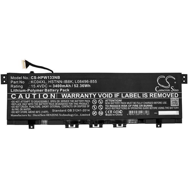 Battery For Hp, Envy 13-aq0011ms, Envy 13-ag0005ng, Envy 13-ah0000 15.4v, 3400mah - 52.36wh Notebook, Laptop Cameron Sino Technology Limited   