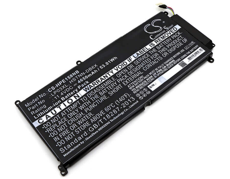 Battery For Hp, Envy 15-ae015tx, Envy 15-ae016tx, Envy 15-ae017tx 11.4v, 4650mah - 53.01wh Notebook, Laptop Cameron Sino Technology Limited   