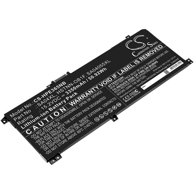 Battery For Hp, Envy, 15-dr0000, Envy 15.4v, 3350mah - 51.59wh Notebook, Laptop Cameron Sino Technology Limited   