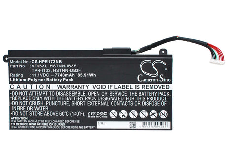 Battery For Hp, Envy 17-3000, Envy 17t-3000, Envy 17t-3200 11.1v, 7740mah - 85.91wh Notebook, Laptop Cameron Sino Technology Limited   