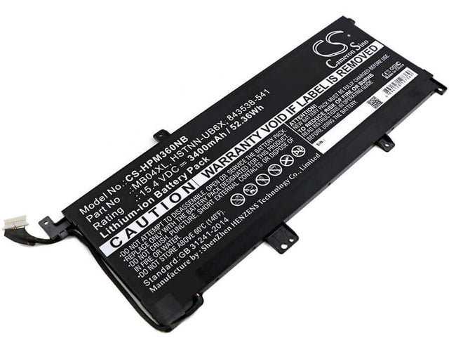 Battery For Hp, Envy X360 M6, M6-aq003dx, M6-aq005dx, M6-aq105 15.4v, 3400mah - 52.36wh Notebook, Laptop Cameron Sino Technology Limited   