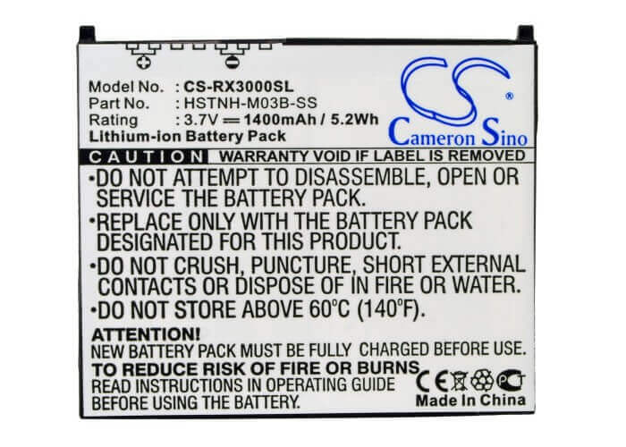 Battery For Hp Ipaq Hx2000, Ipaq Hx2100, Ipaq Hx2110 3.7v, 1400mah - 5.18wh PDA, Pocket PC Cameron Sino Technology Limited   