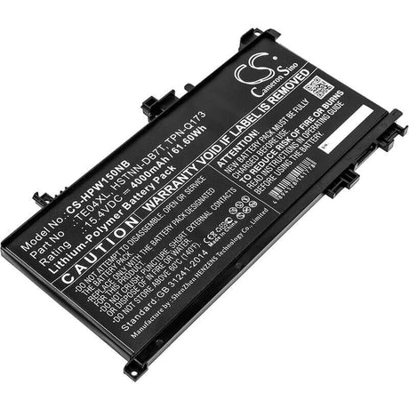 Battery For Hp, Omen 15-ax200, Omen 15-ax200na, Omen 15-ax200nx 15.4v, 4000mah - 61.60wh Notebook, Laptop Cameron Sino Technology Limited   