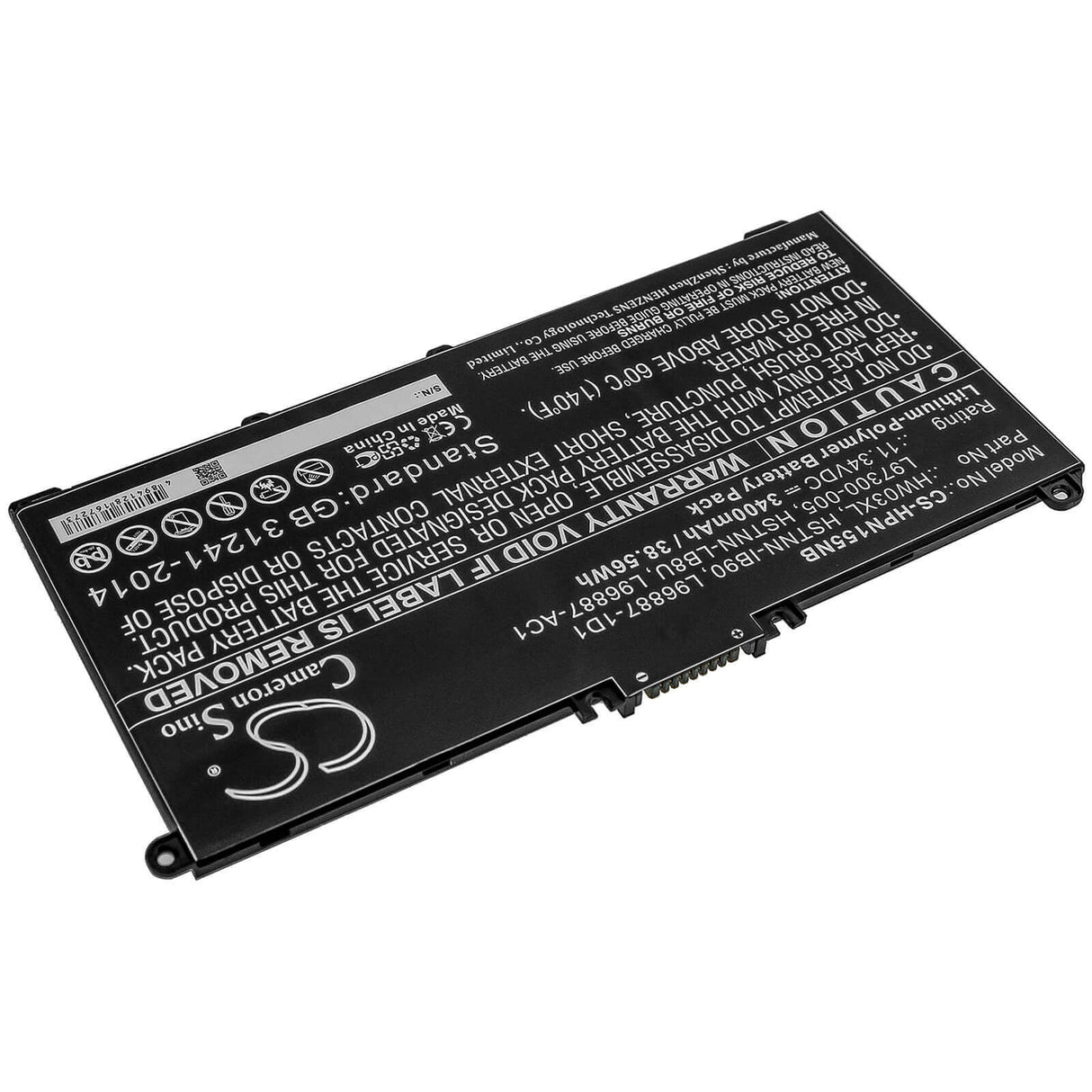 Battery For Hp, Pavilion 15 15-eg0000, Pavilion 15 Eg0073cl 11.34v, 3400mah - 38.56wh Notebook, Laptop Cameron Sino Technology Limited   