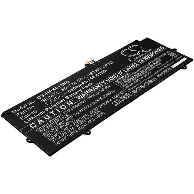 Battery For Hp, Pro Tablet X2 612 G2, Pro Tablet X2 612 G2(1dt63aw), Pro Tablet X2 612 G2(1dt66aw) 7.7v, 5300mah - 40.81wh Notebook, Laptop Cameron Sino Technology Limited   