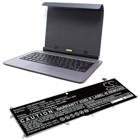 Battery For Hp, Pro, X2, 612 7.4v, 3150mah - 23.31wh Notebook, Laptop Cameron Sino Technology Limited   