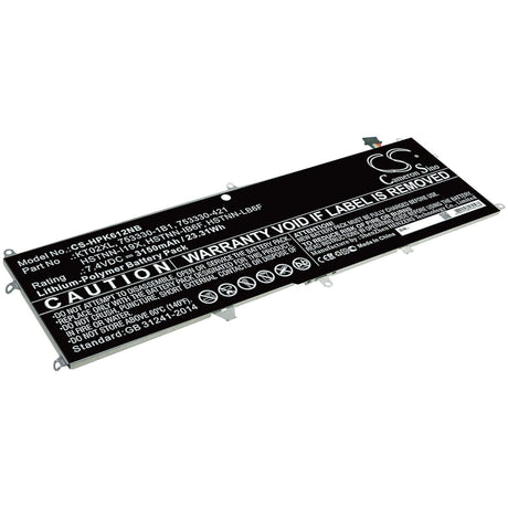 Battery For Hp, Pro, X2, 612 7.4v, 3150mah - 23.31wh Notebook, Laptop Cameron Sino Technology Limited   