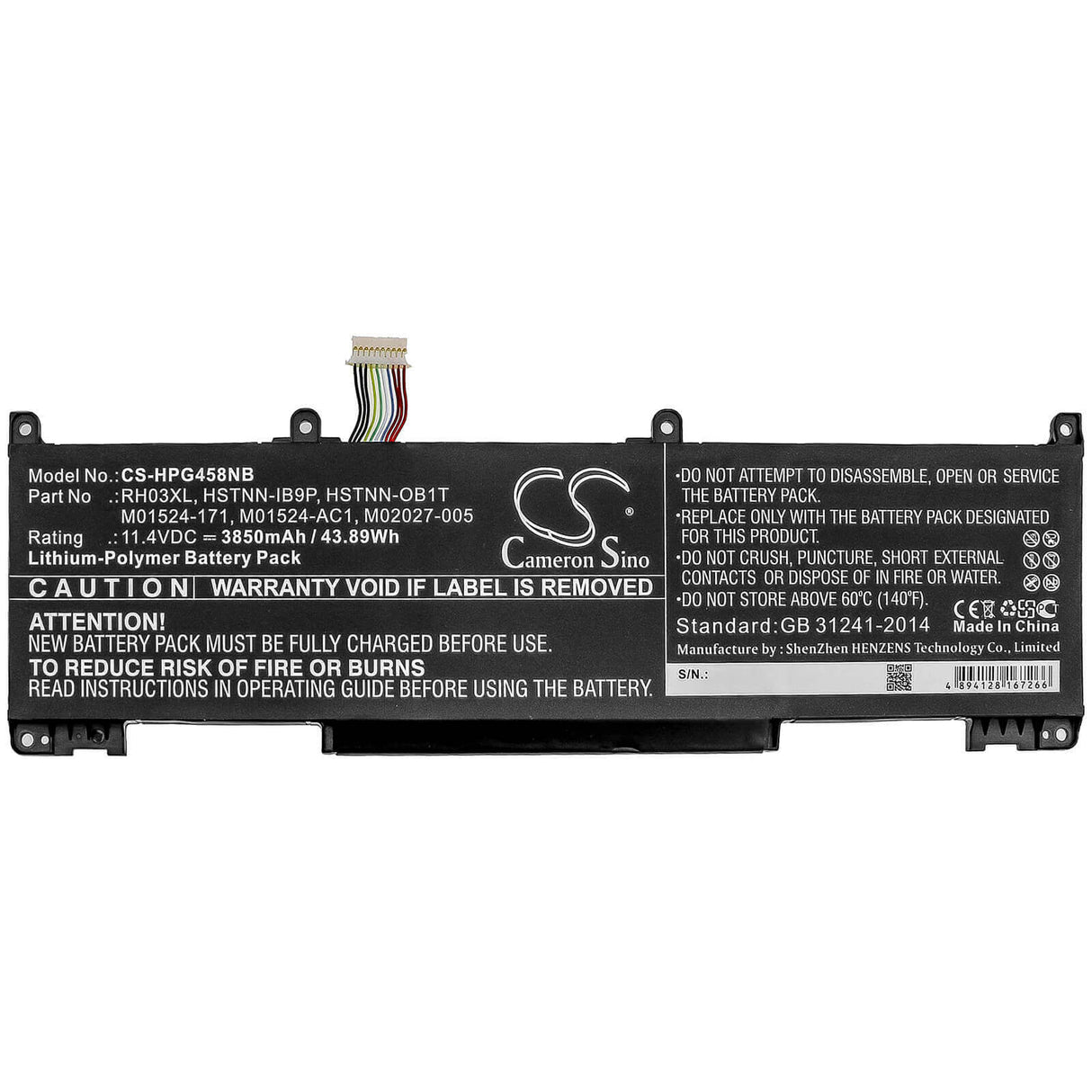 Battery For Hp, Probook 450 G8, Probook 650 G8 11.4v, 3850mah - 43.89wh Notebook, Laptop Cameron Sino Technology Limited   