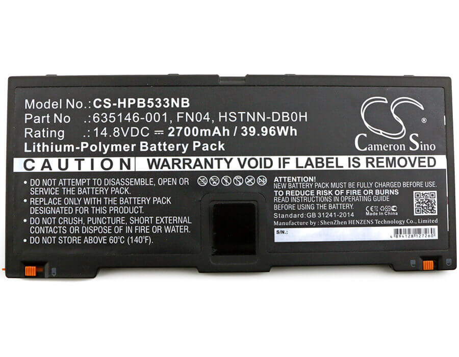 Battery For Hp, Probook 5330m 14.8v, 2700mah - 39.96wh Notebook, Laptop Cameron Sino Technology Limited   