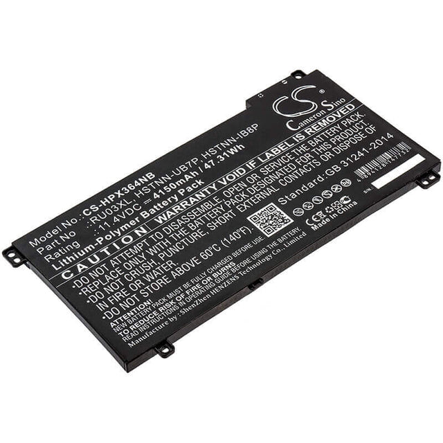 Battery For Hp, Probook X360 11 G3 Education Edition, Probook X360 440 G1, 11.4v, 4150mah - 47.31wh Notebook, Laptop Cameron Sino Technology Limited   