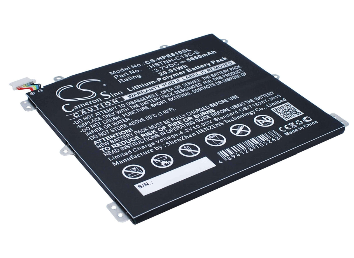 Battery For Hp Slate 8 Pro, Slate 8 Plus, Hstnh-h408c 3.7v, 5650mah - 20.91wh Tablet Cameron Sino Technology Limited   