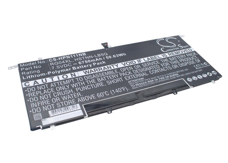 Battery For Hp Spectre 13-3000, Spectre 13t-3000, Tpn-f111 7.5v, 6750mah - 50.63wh Notebook, Laptop Cameron Sino Technology Limited   