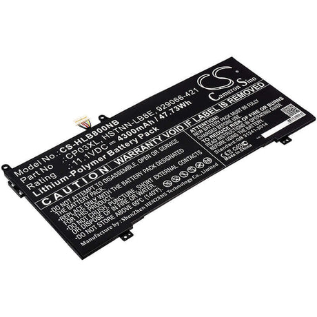 Battery For Hp, Spectre 13-ae006no X360, Spectre X360 13 Convertible 11.1v, 4300mah - 47.73wh Notebook, Laptop Cameron Sino Technology Limited   