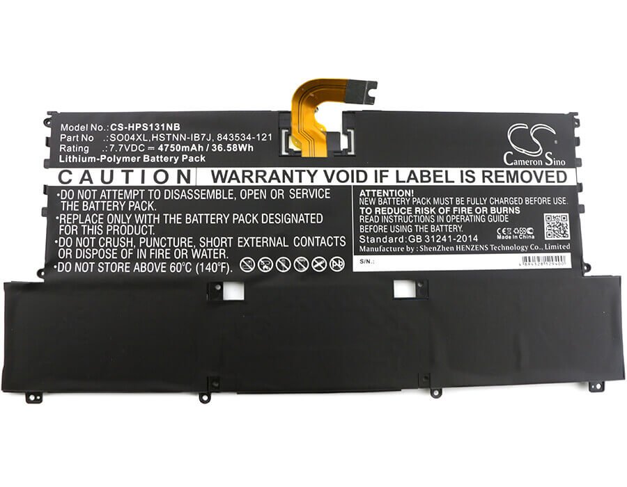 Battery For Hp Spectre 13-v000, Spectre 13-v000na, Spectre 13-v000ng 7.7v, 4750mah - 36.58wh Notebook, Laptop Cameron Sino Technology Limited   