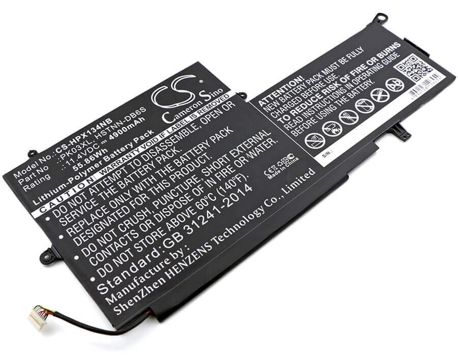 Battery For Hp, Spectre X360 13-4021ca, Spectre 13-4003dx, Spectre Pro X360 11.4v, 4900mah - 55.86wh Notebook, Laptop Cameron Sino Technology Limited   