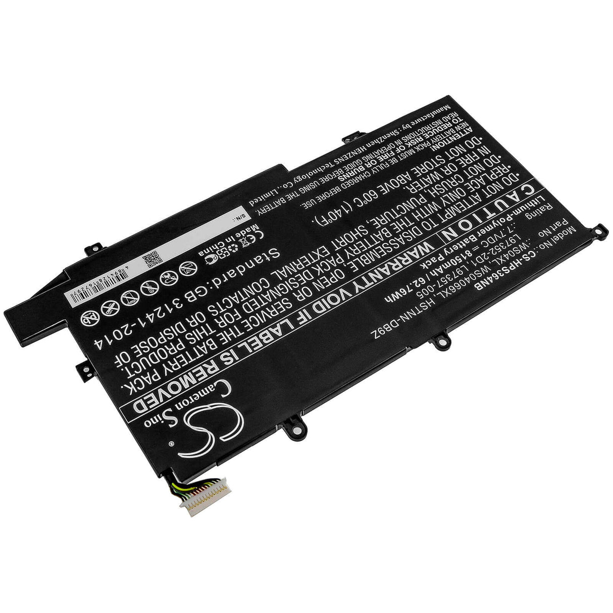 Battery For Hp, Spectre X360 14t, Spectre X360 14t-ea000 7.7v, 8150mah - 62.76wh Notebook, Laptop Cameron Sino Technology Limited   