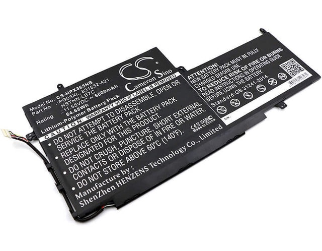 Battery For Hp, Spectre X360 15, Spectre X360 15 Ap011dx 11.55v, 5600mah - 64.68wh Notebook, Laptop Cameron Sino Technology Limited   