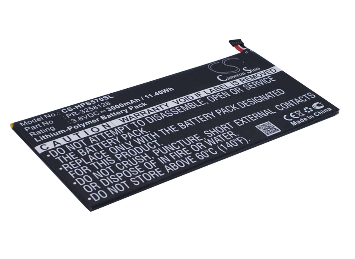 Battery For Hp Stream 7 5700, Stream 7 5700ng, Stream 7 5709 3.8v, 3000mah - 11.40wh Tablet Cameron Sino Technology Limited   