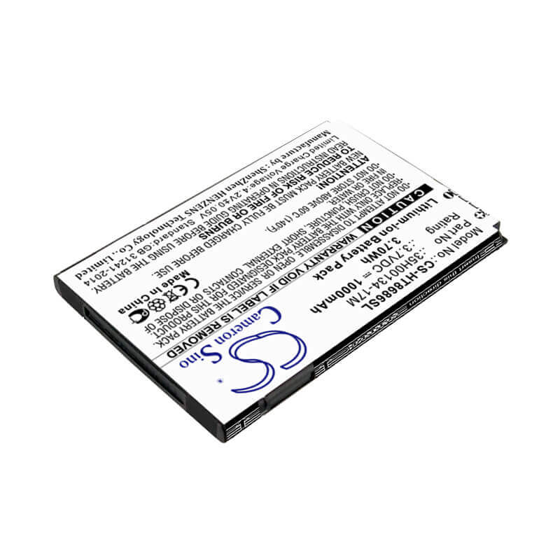 Battery For Htc 7 Trophy, Spark, T8686 3.7v, 1200mah - 4.44wh Batteries for Electronics Cameron Sino Technology Limited   