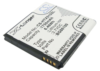 3.7V, Li-ion, 1750mAh, SmartPhone battery fits Htc, T-mobile, Sprint, 35h00164-00m, C470, Evo 3d, 6.48Wh