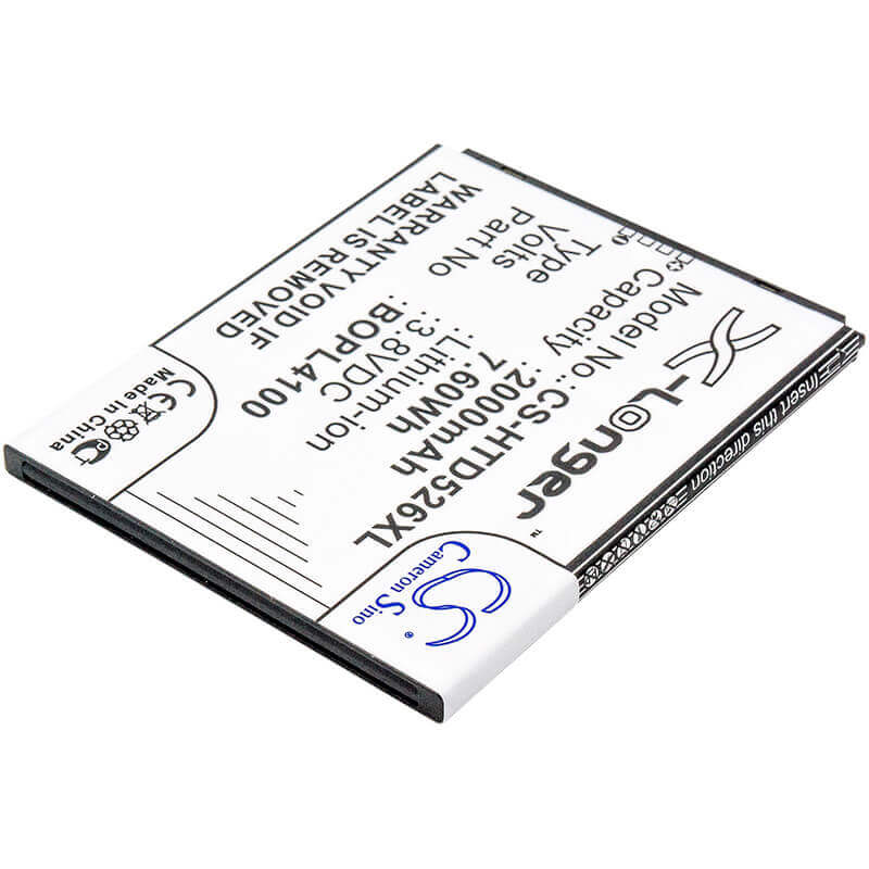 Battery For Htc Desire 526, Desire 526g+ Dual Sim, Htcd100lvwp 3.8v, 2000mah - 7.60wh Batteries for Electronics Cameron Sino Technology Limited   