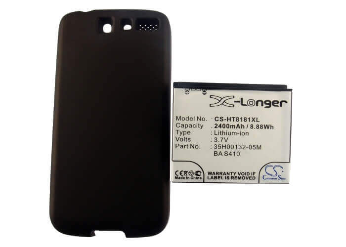 Battery For Htc Desire, Desire Us, Bravo, Black Back Cover 3.7v, 2400mah - 8.88wh Batteries for Electronics Cameron Sino Technology Limited (Suspended)   