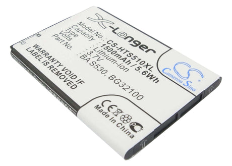 Battery For Htc Desire S, S510e, Saga 3.7v, 1500mah - 5.55wh Batteries for Electronics Cameron Sino Technology Limited   