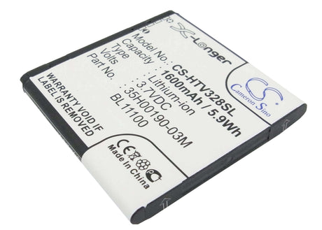 Battery For Htc Desire V, Desire Vc, T328w 3.7v, 1600mah - 5.92wh Batteries for Electronics Cameron Sino Technology Limited   