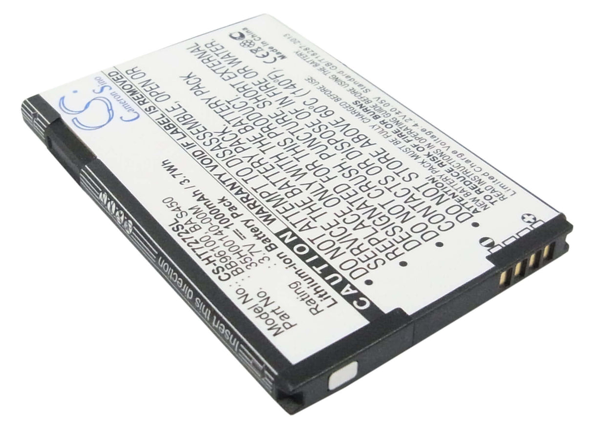 Battery For Htc Desire Z, A7272, Vision 3.7v, 1000mah - 3.70wh Batteries for Electronics Cameron Sino Technology Limited   