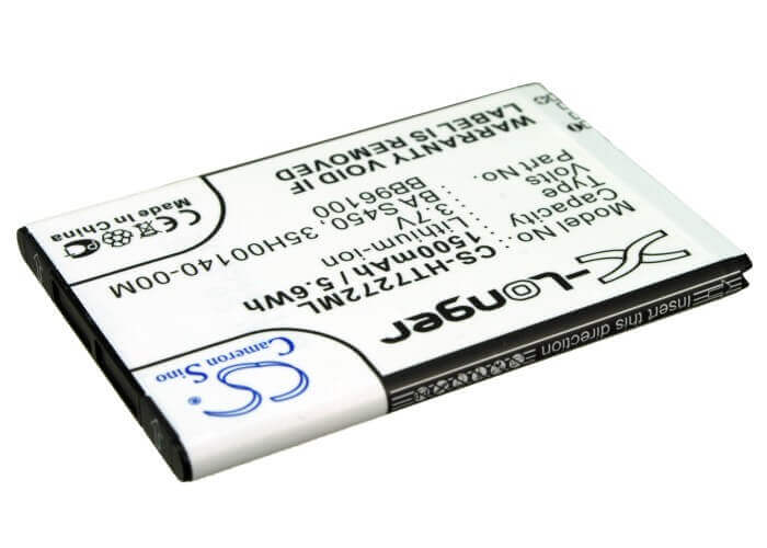 Battery For Htc Desire Z, A7272, Vision 3.7v, 1500mah - 5.55wh Mobile, SmartPhone Cameron Sino Technology Limited   