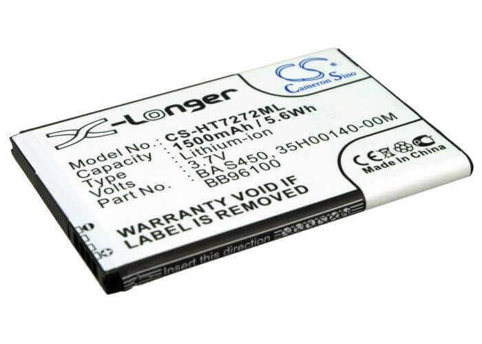 Battery For Htc Desire Z, A7272, Vision 3.7v, 1500mah - 5.55wh Batteries for Electronics Cameron Sino Technology Limited   