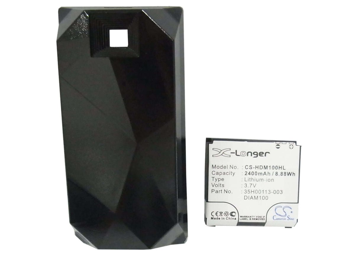 Battery For Htc Diamond, Touch Diamond, Diamond 100 3.7v, 2400mah - 8.88wh Batteries for Electronics Cameron Sino Technology Limited   