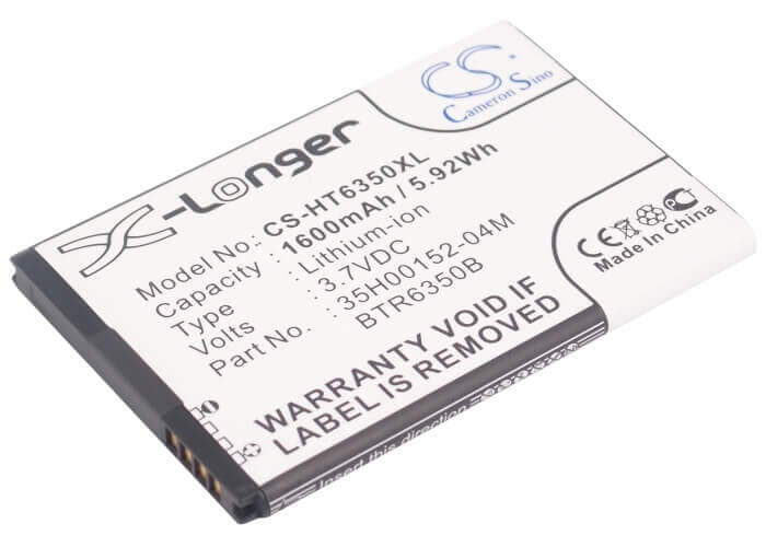 Battery For Htc Droid Incredible 2, Droid Incredible Ii, Adr6350 3.7v, 1600mah - 5.92wh Batteries for Electronics Cameron Sino Technology Limited (Suspended)   