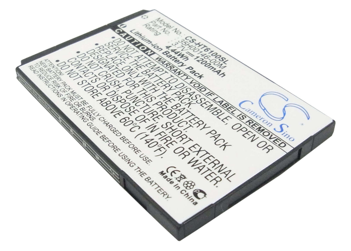 Battery For Htc Evo Shift 4g, Knight, Speedy 3.7v, 1200mah - 4.44wh Batteries for Electronics Cameron Sino Technology Limited   