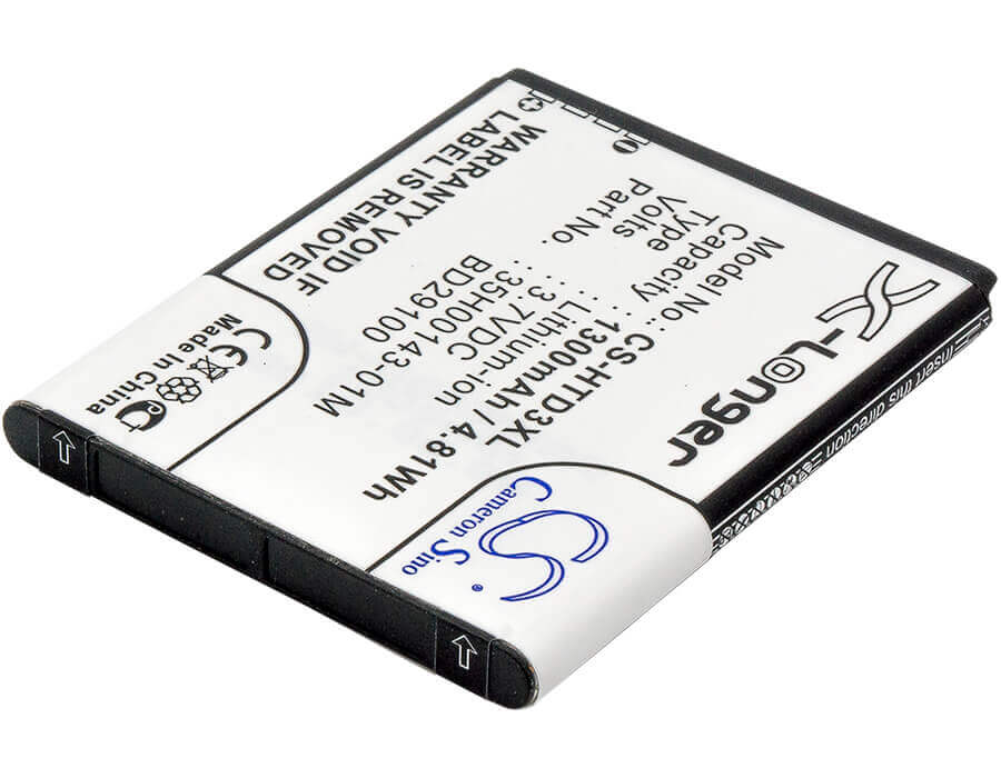 Battery For Htc Hd7, Hd7s, Hd3 3.7v, 1300mah - 4.81wh Mobile, SmartPhone Cameron Sino Technology Limited   