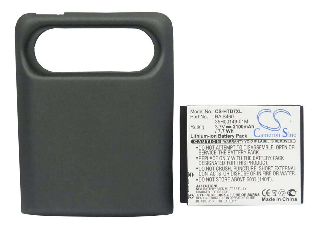 Battery For Htc Hd7, T9292, Pd29110 3.7v, 2100mah - 7.77wh Batteries for Electronics Cameron Sino Technology Limited   