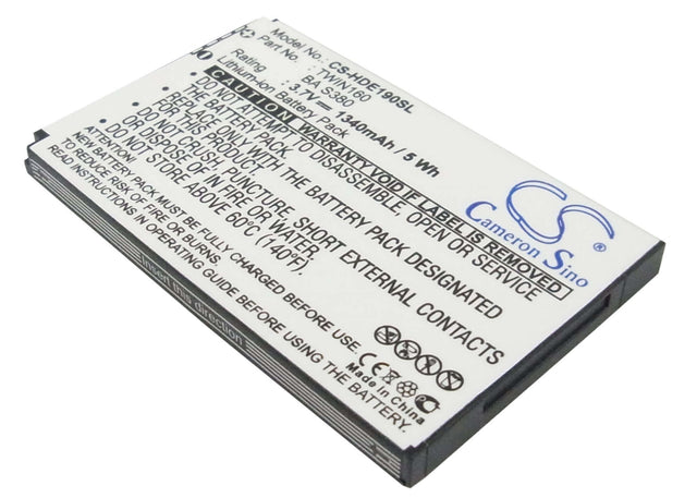 Battery For Htc Hero, Hero 100, Hero 130 3.7v, 1340mah - 4.96wh Batteries for Electronics Cameron Sino Technology Limited   