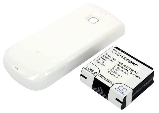 Battery For Htc Magic, A6161, Sapphire, White Back Cover 3.7v, 2680mah - 9.92wh Batteries for Electronics Cameron Sino Technology Limited   