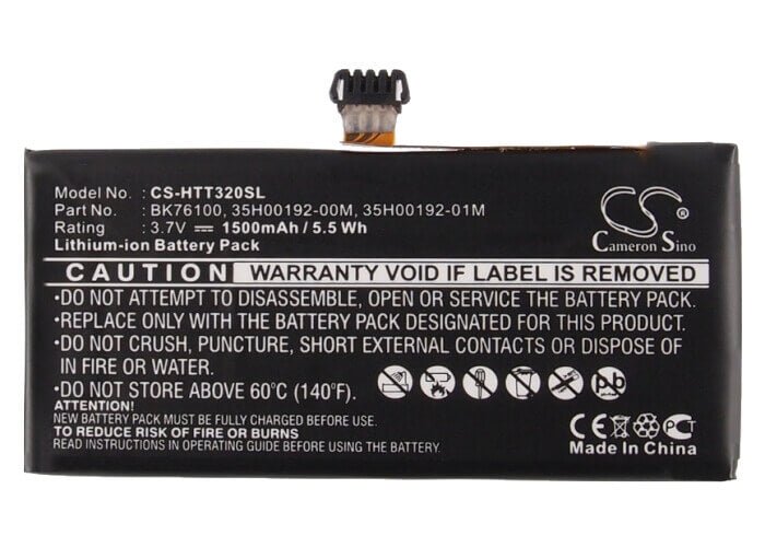 Battery For Htc One V, T320, T320e 3.7v, 1500mah - 5.55wh Mobile, SmartPhone Cameron Sino Technology Limited   