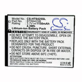 Battery For Htc Rezound, Vigor, Thunderbolt 2 3.7v, 1150mah - 4.26wh Batteries for Electronics Cameron Sino Technology Limited   