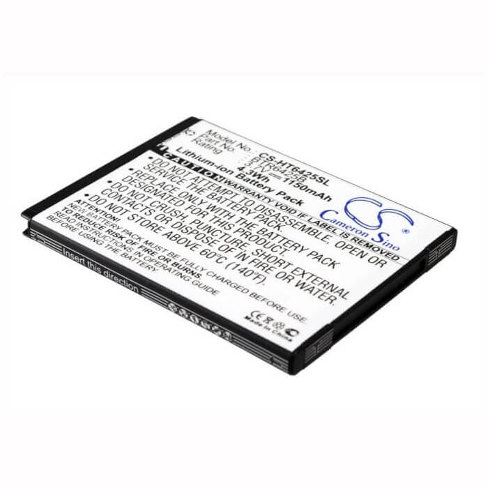 Battery For Htc Rezound, Vigor, Thunderbolt 2 3.7v, 1150mah - 4.26wh Batteries for Electronics Cameron Sino Technology Limited   