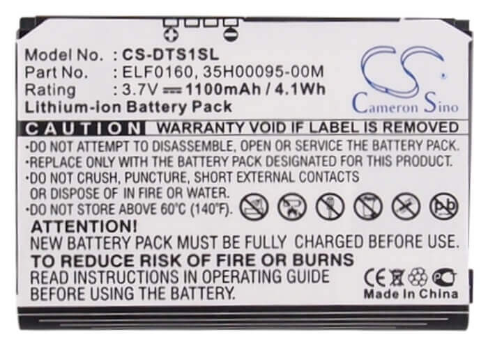 Battery For Htc Touch, P3050, P3450 3.7v, 1100mah - 4.07wh Batteries for Electronics Cameron Sino Technology Limited   