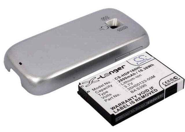 Battery For Htc Touch Pro 2, Touch Pro Ii, T7373, Silver Back Cover 3.7v, 2800mah - 10.36wh Batteries for Electronics Cameron Sino Technology Limited   